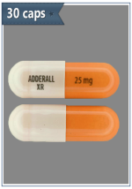 Adderall (Amphetamine & Dextroamphetamine) 30 caps per package