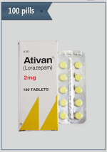 Ativan (Lorazepam) 100 pills per package