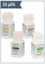 Concerta (Methylphenidate) 30 pills per package