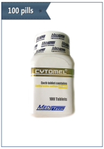 Cytomel T3 (Liothyronine) 100 pills per package