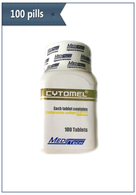 Cytomel T3 (Liothyronine) 100 pills per package