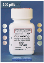 OxyContin (Oxycodone) 100 pills per package