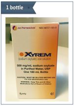 Xyrem (Sodium Oxybate) 500mg/mL 180mL – 1 bottle per package